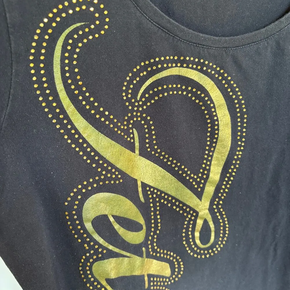 Y2K Fetish McBling Indie Sleeze Baby Tee Graphic T-Shirt Black Scenecore 3X - Image 4