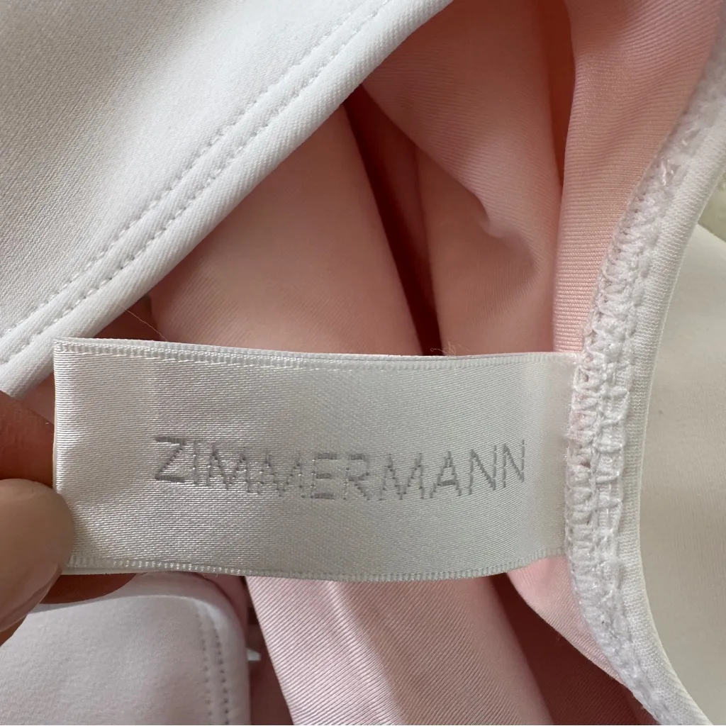 Zimmermann Cutout Style Sides One Piece Swimsuit - Image 5