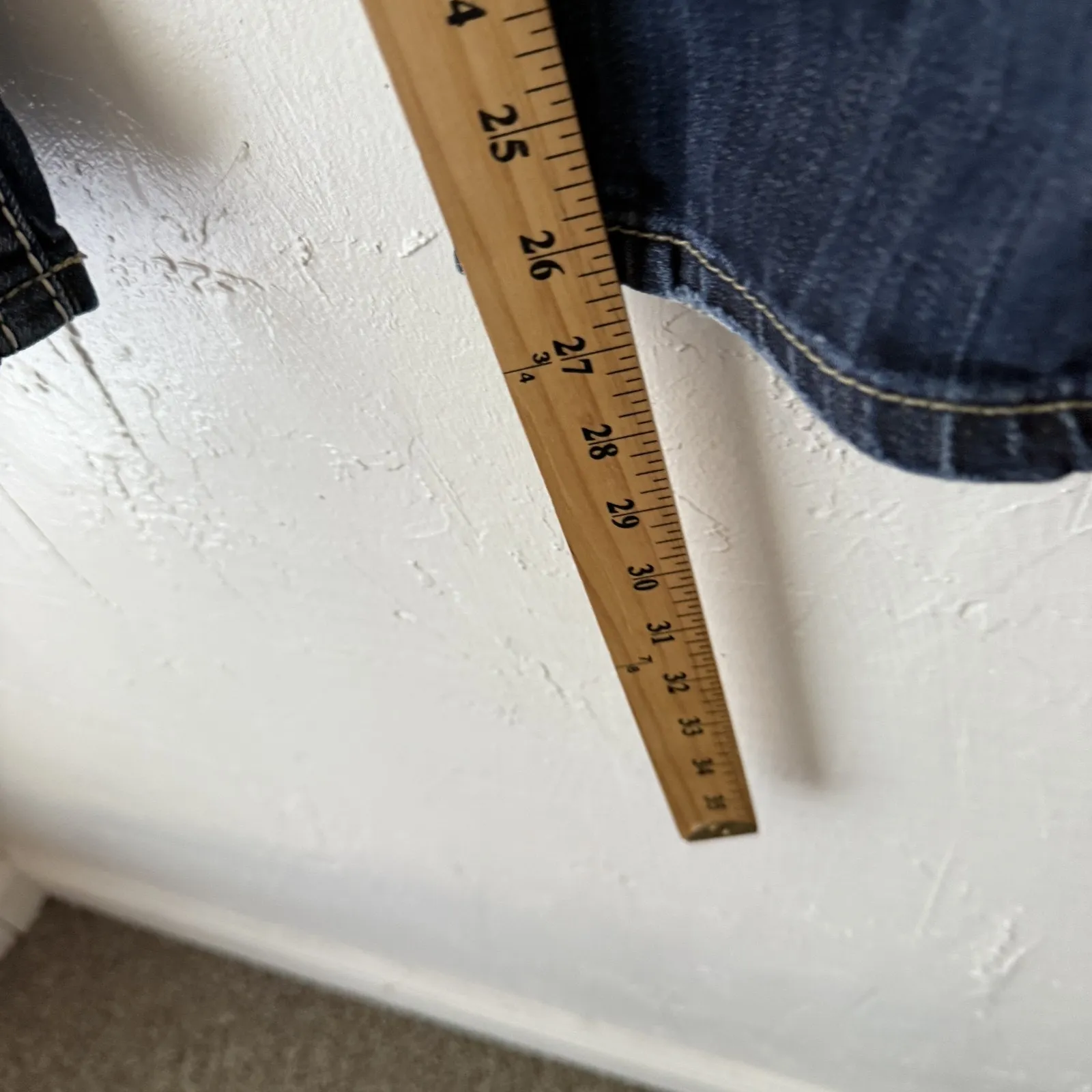 Silver Jeans Capri Jeans Womens 25 Natsuki Stretch Denim Straight Leg Stitching Blue - Image 7