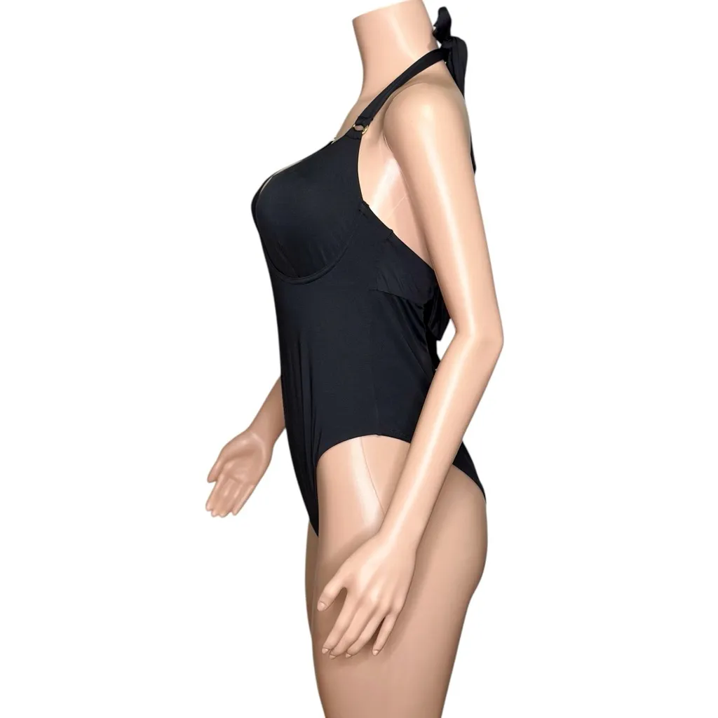 MONDAY SWIMWEAR Honolulu One Piece Swim, Black, V (US12/14) Black Size XL - Image 8