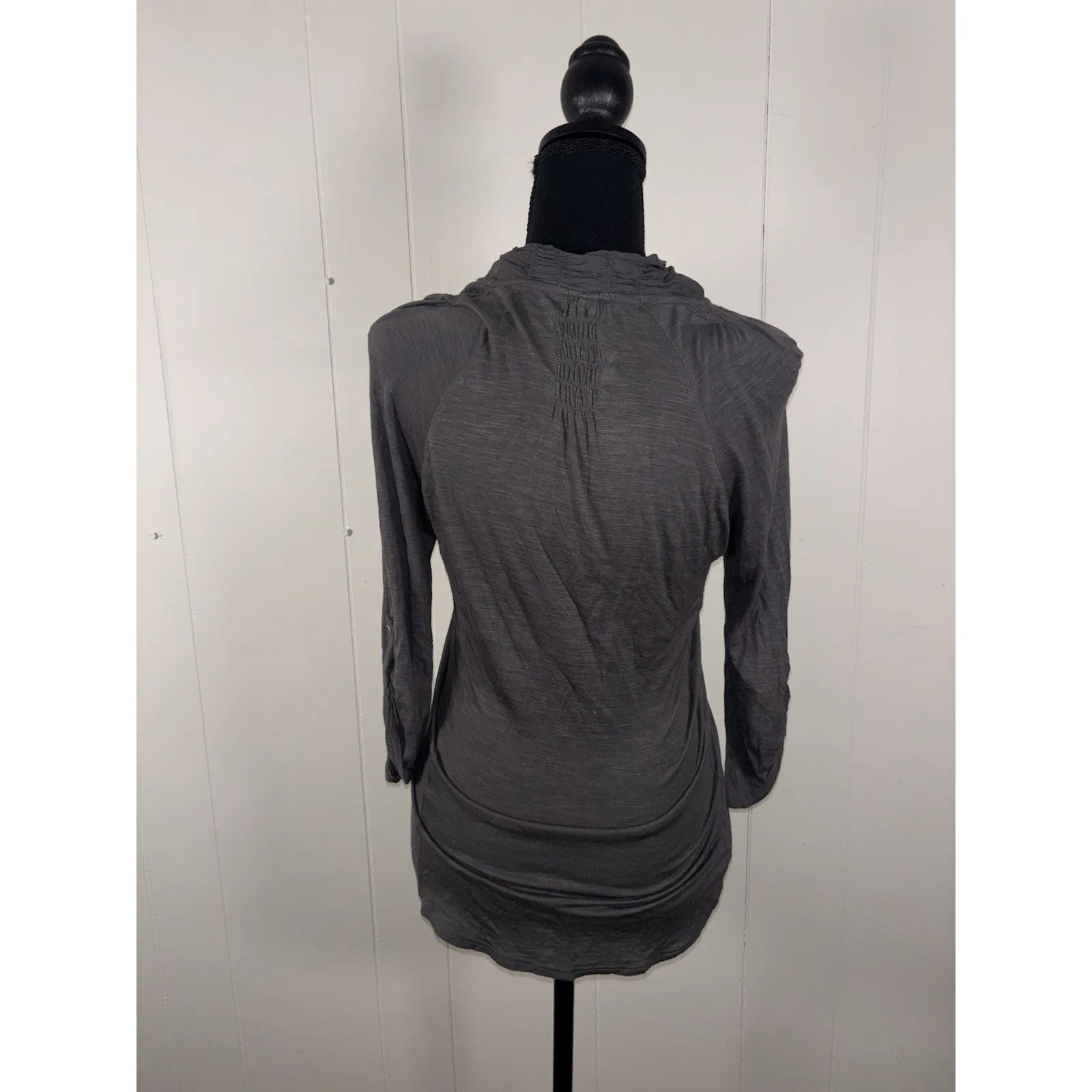 Anthropologie Tiny brand embroidered tunic blouse button up xs - Image 2