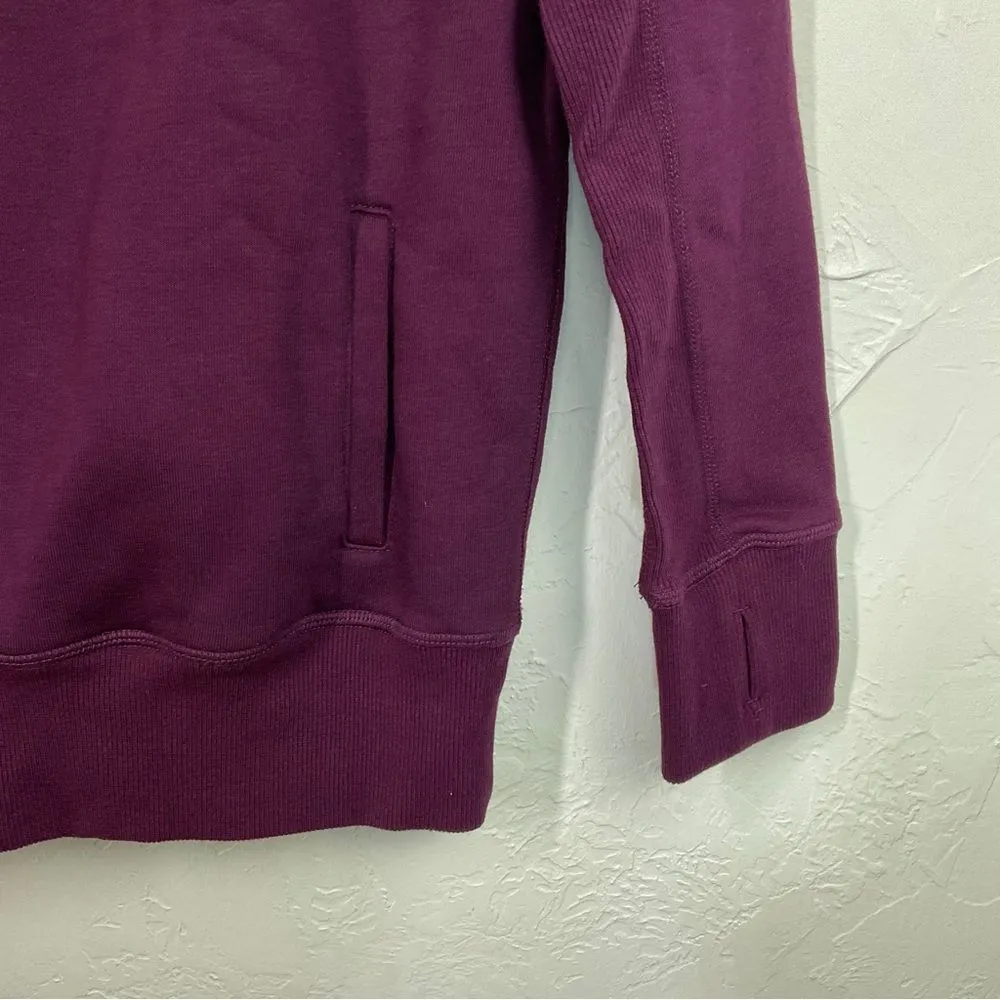 Zyia Plum Purple Oh So Soft Hoodie Sweatshirt XS - Image 2