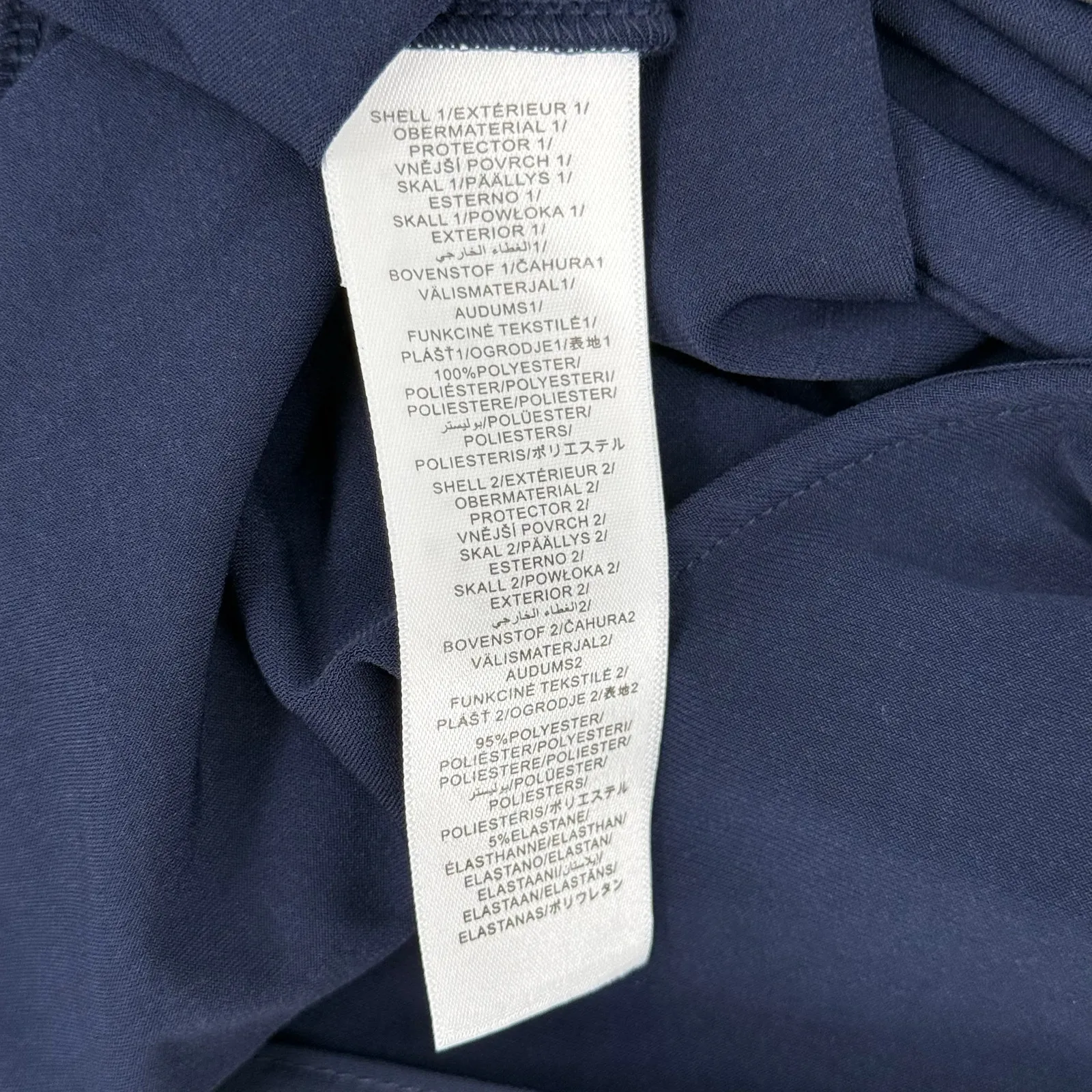 Adrianna Papell Dress SZ Small NWT Navy Chiffon Overlay Draped Evening Cocktail - Image 15