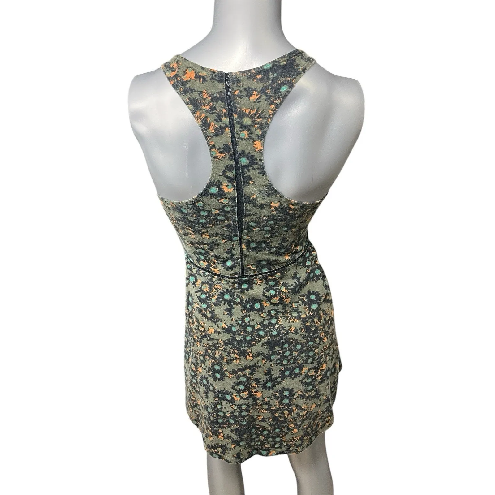 Rvca Dress Women’s Multicolor Floral Racerback Fit Flare Whimsygoth Y2K Edgy - Image 2