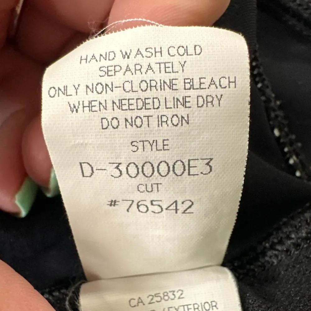 La Blanca Rod Beattie Womens 12 Sheer Mesh Middle Swimsuit One Piece Black - Image 9