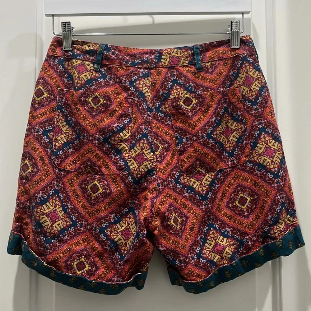 Sundance Womens Drawstring Floral Kalini Shorts Sz XS - Image 5