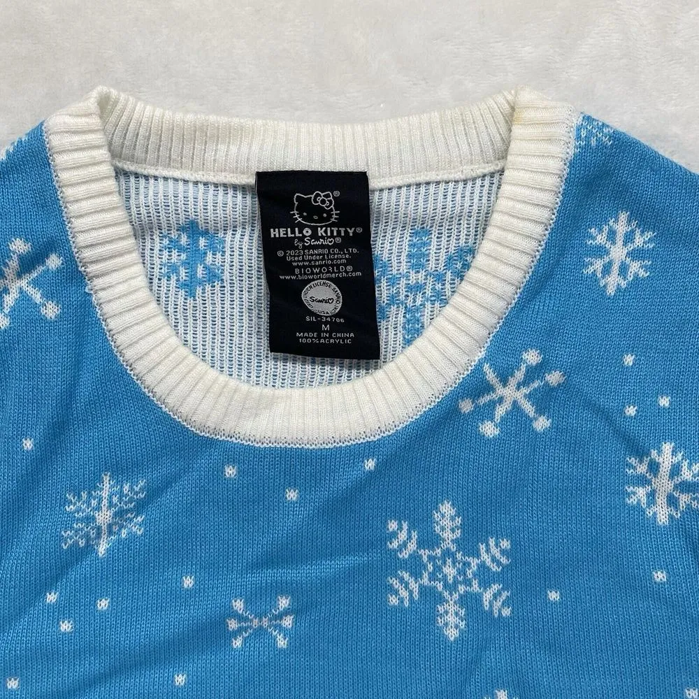 Sanrio Hello Kitty Sweater Junior M New with flaw Christmas winter holiday - Image 4