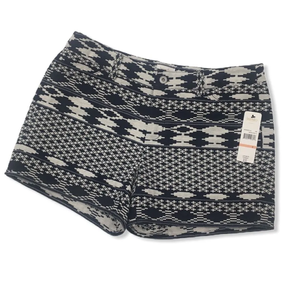 Laundry by Shelli Segal Geometric Jacquard Shorts - Image 10