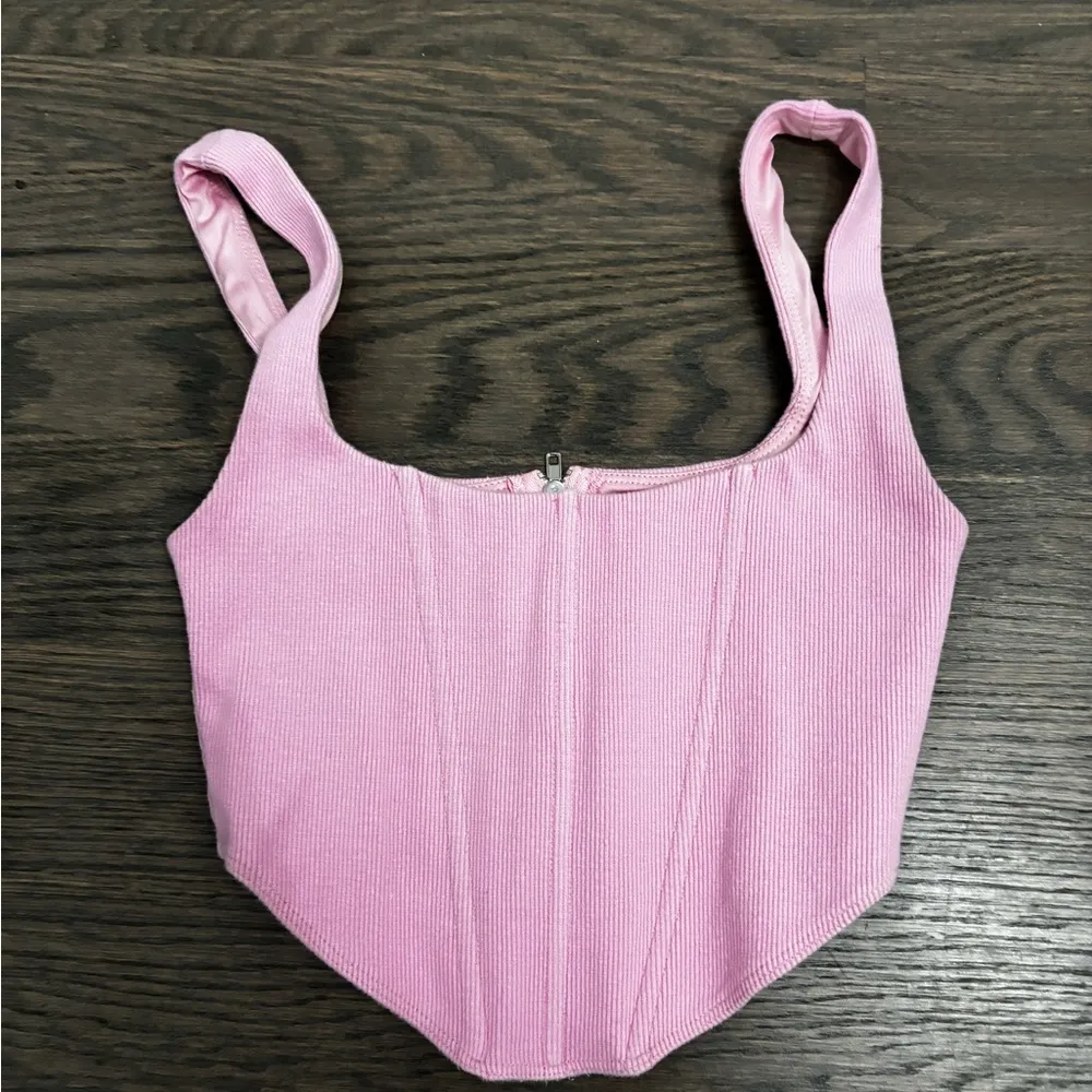Pink Princess Polly Kaeshia Rib Buster Corset Top SIZE 2 - Image 2
