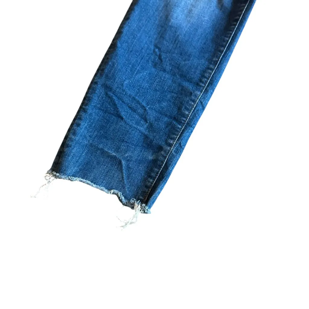 Madewell 9" Mid-Rise Skinny Jeans Medium Wash Denim Cotton Comfy Size 32 Women's - Image 3