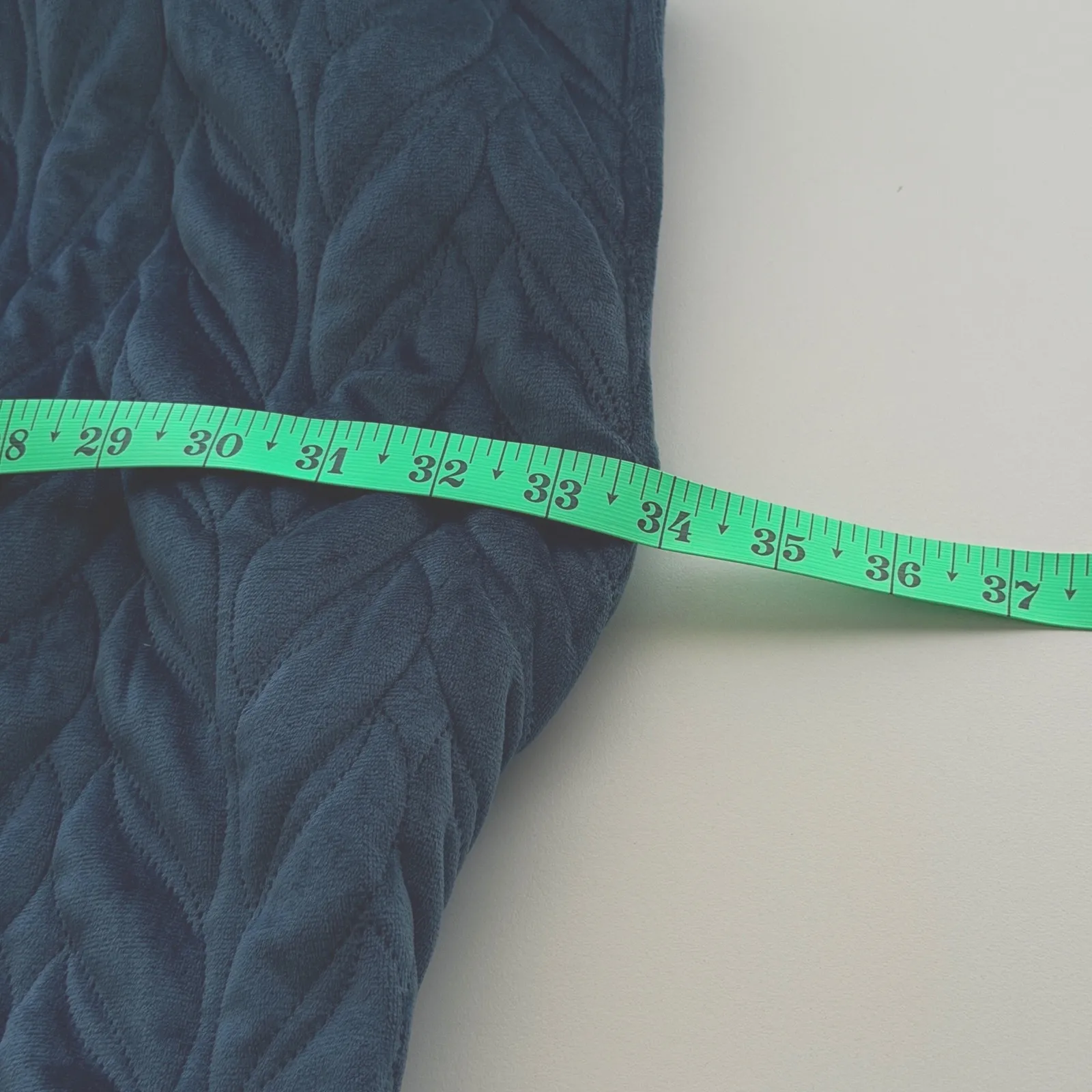 World Market Quilted Jacket Blue Funnel Neck Poncho Oversized Size undefined - Image 6