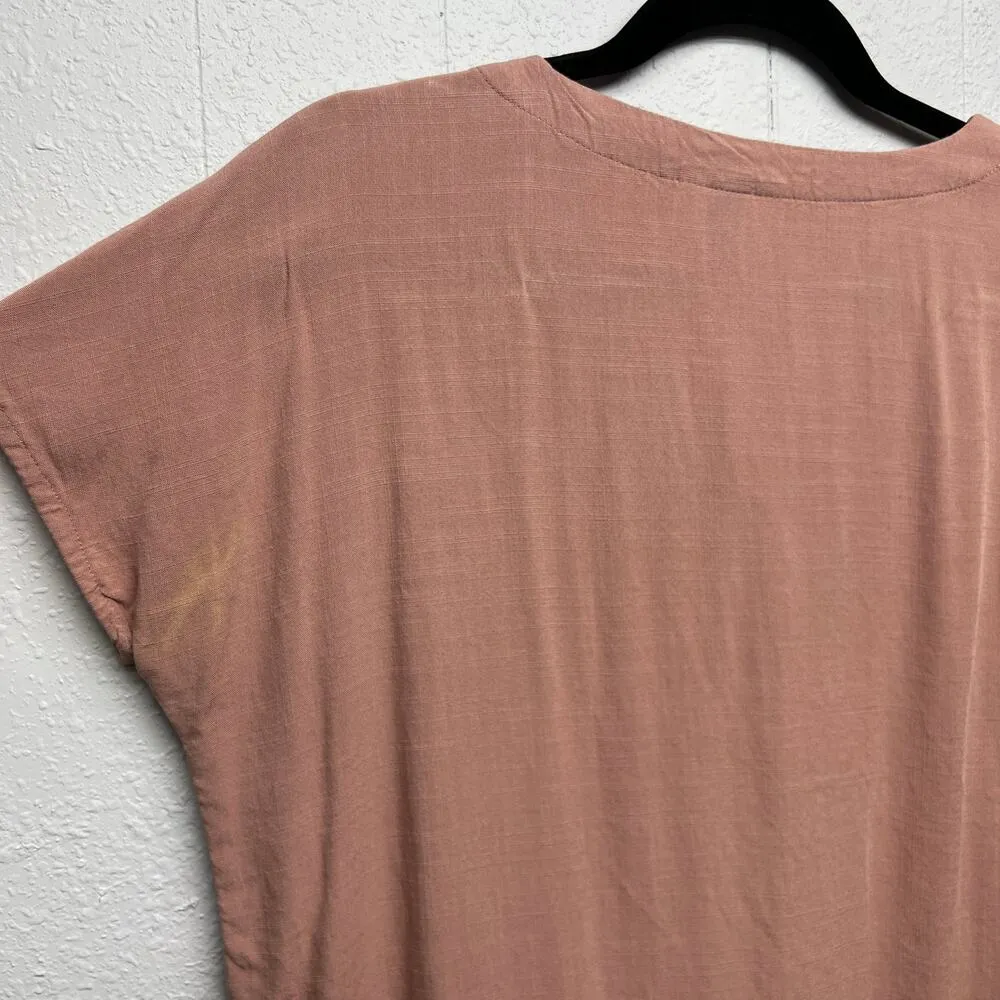 Universal Thread Tie Front Womens Relaxed Crop Feminine Casual Womens Top Sz XS - Image 10