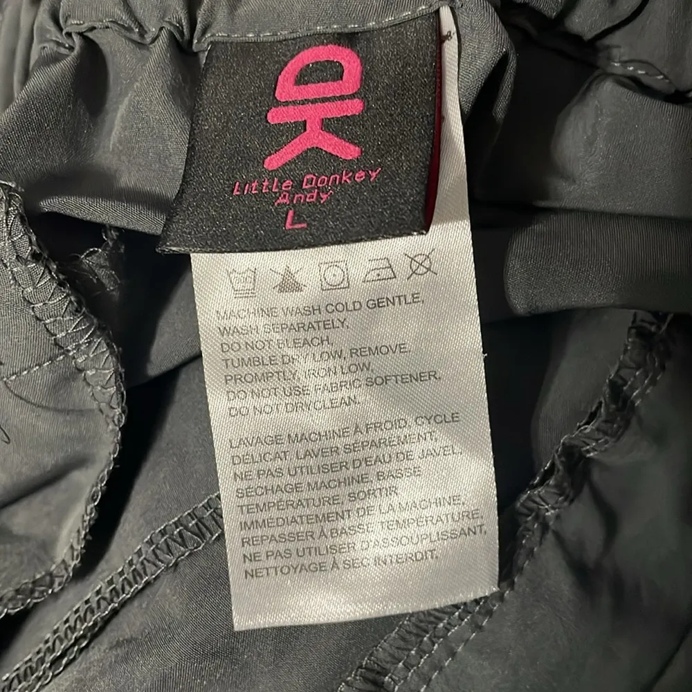💖 Little Donkey Andy Gray Steel Gray Quick Dry Stretch Shorts Size L - Image 4