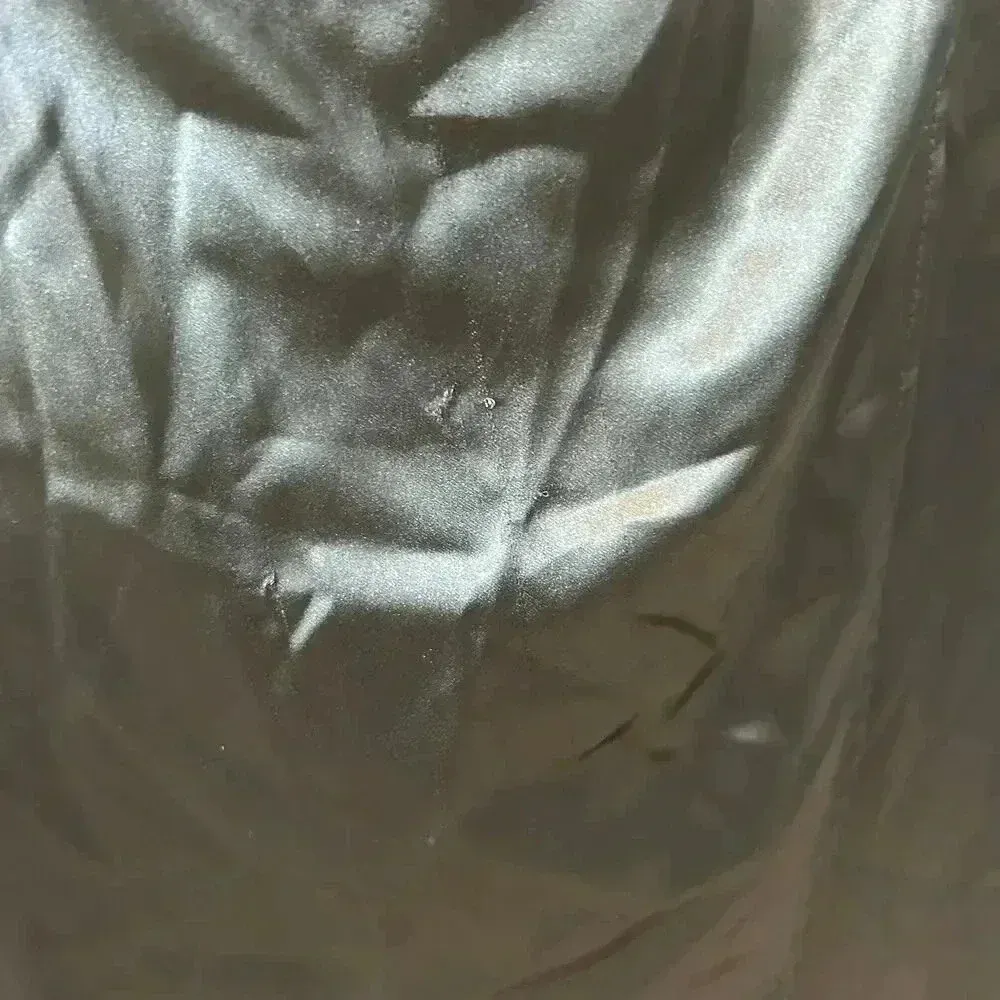 NWT Zara Green Satin Ruched Side Midi Dress with Embellished Straps Size M - Image 5