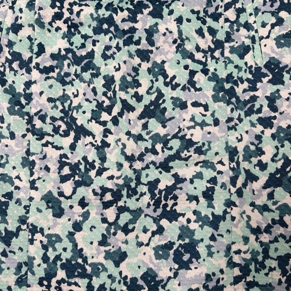 Kumikyoku Floral Print Pencil Skirt Blue 6 Cottage Classic Japanese - Image 2