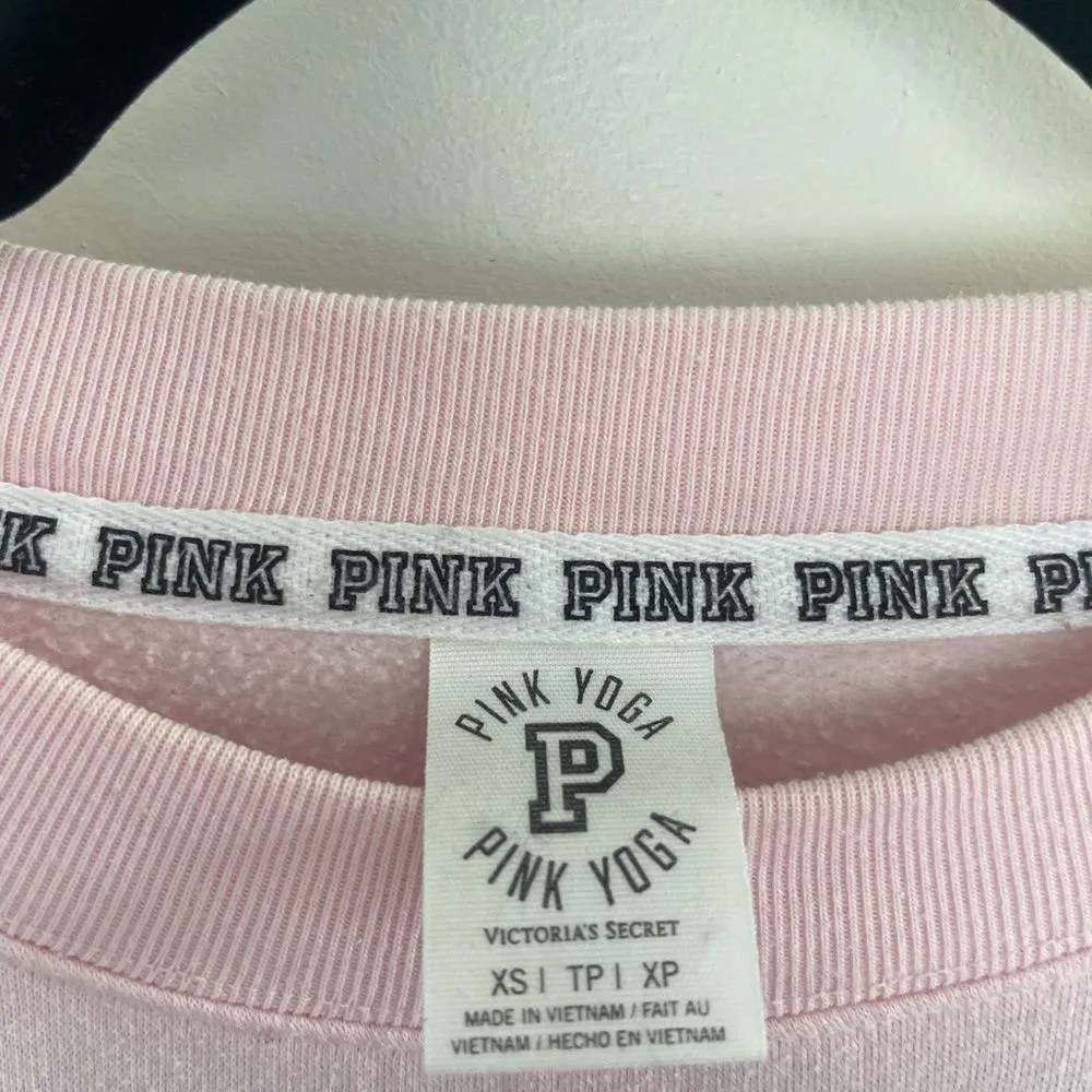 Victoria’s Secret Women’s XS Pink Love Pink Yoga Pullover Sweatshirt - Image 3