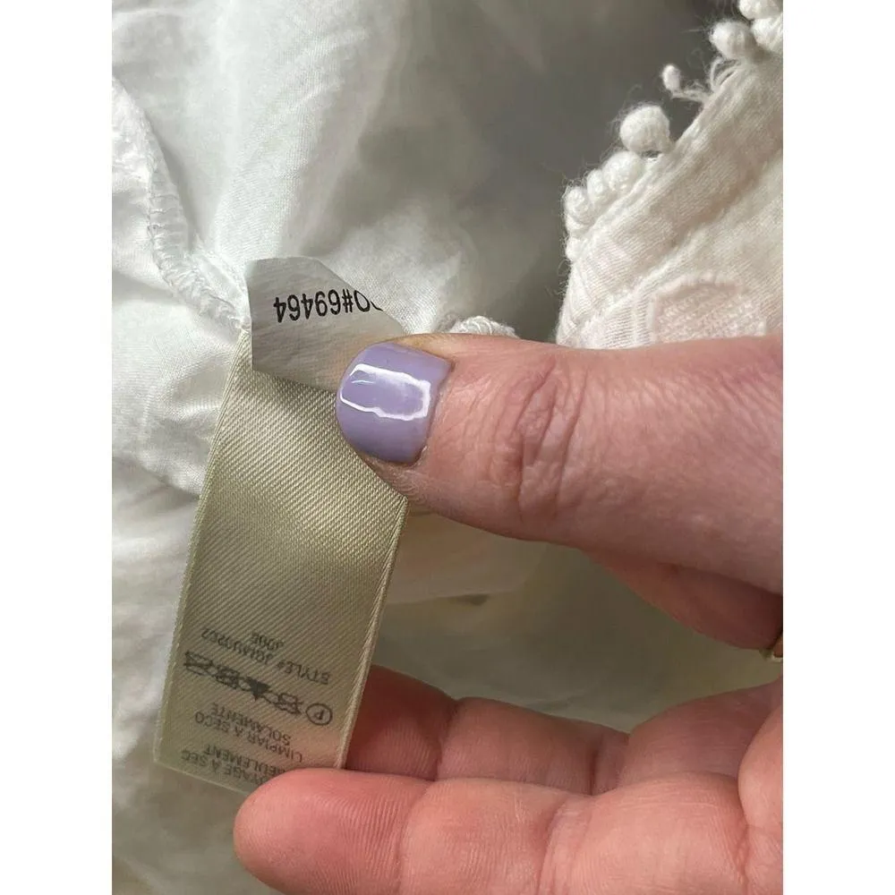 Long sleeve white dress size M - Image 11