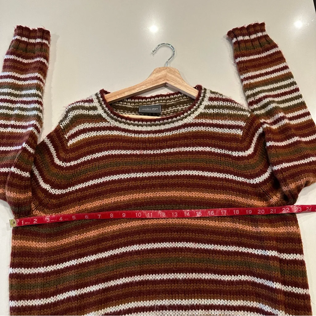 Wooden Ships Striped Sweater Size S/M‎ - Image 4