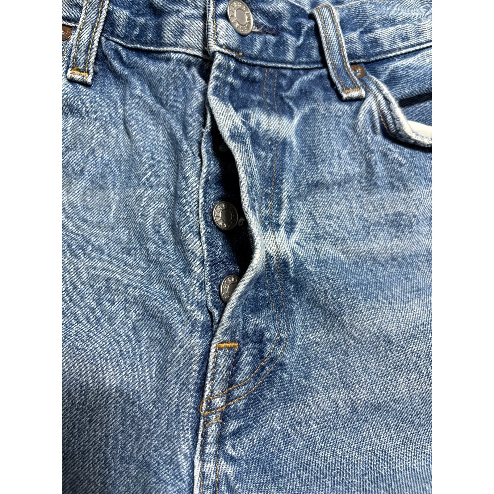 AGOLDE Parker Long Short Women's Size 29 4" Jorts Denim Button Fly - Image 3