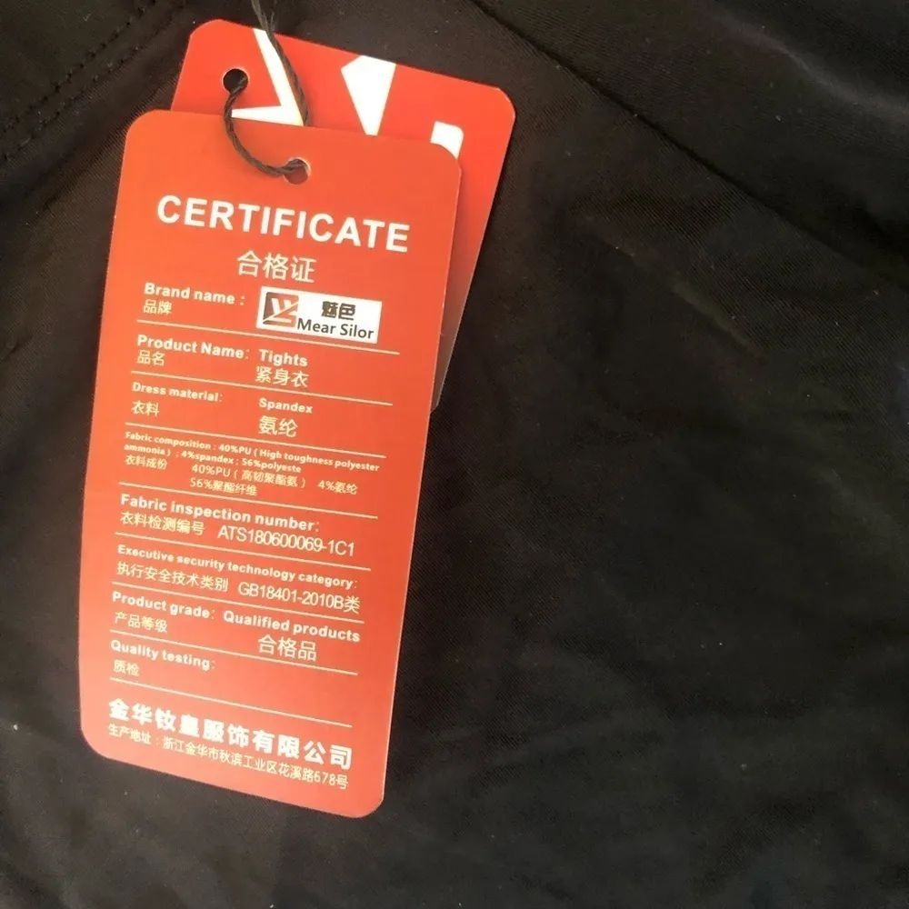 Mear Silor Pull On Black Base Layering Lightweight Tights L Skiing Spandex Size L - Image 4