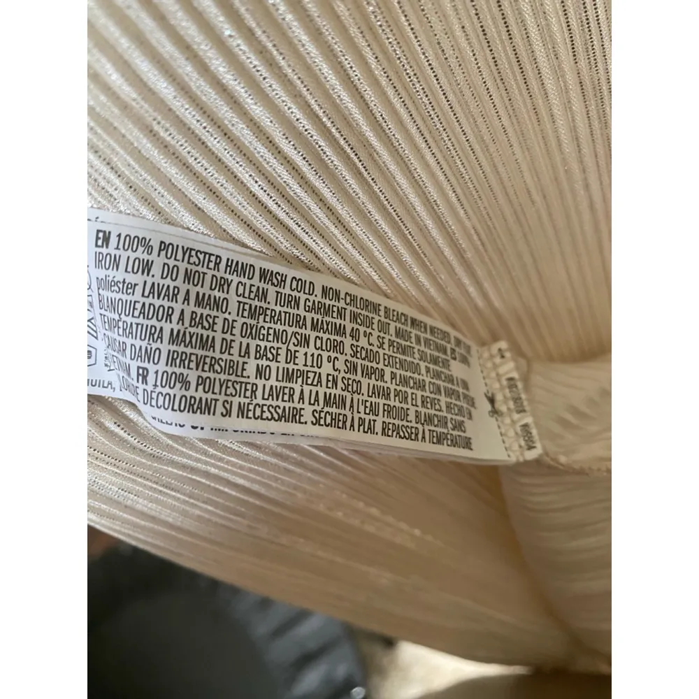 Forever 21 Metallic Mini Dress Champagne Glam Party Wedding Baddie 90s Y2K Event - Image 5