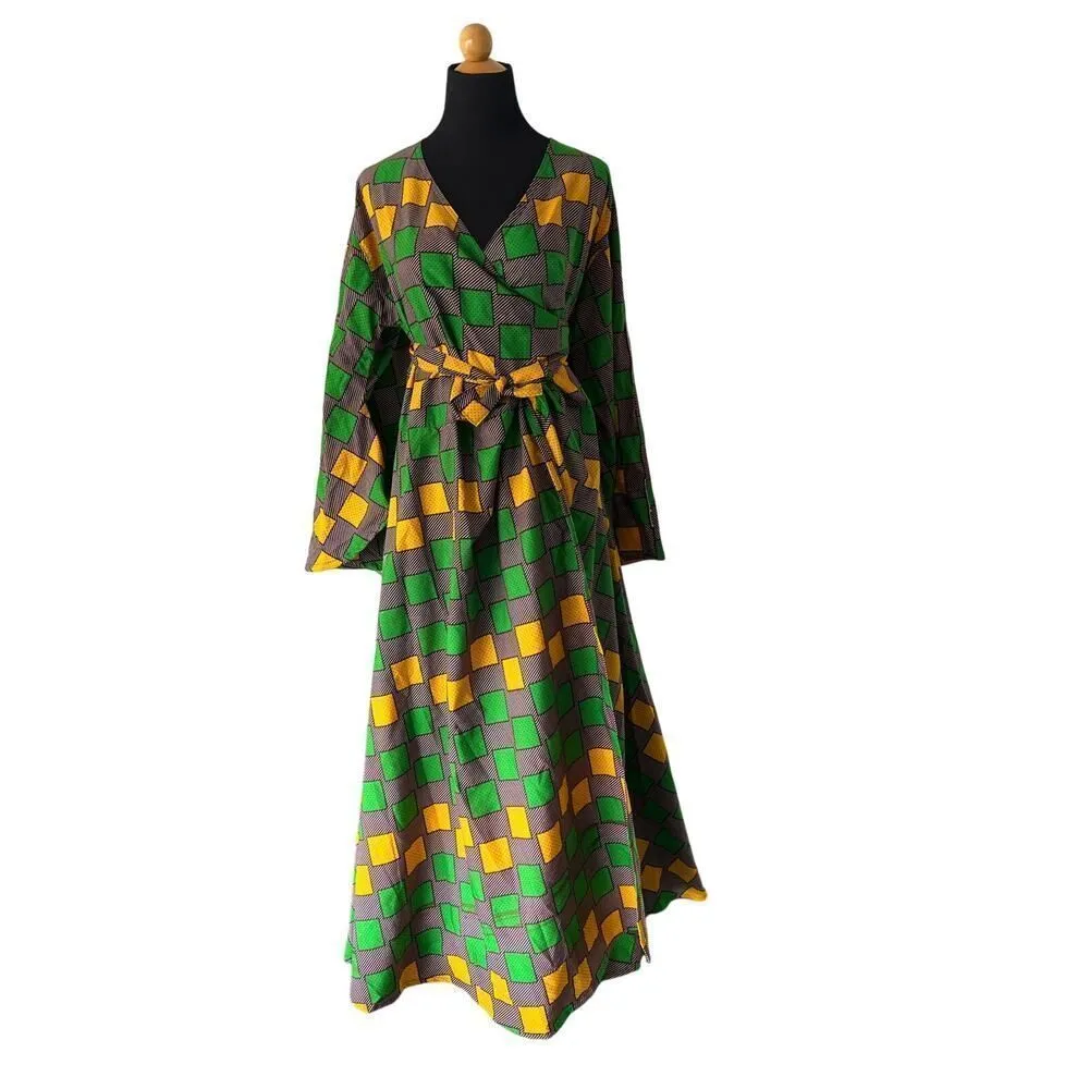 LADDI NWT INDIAN BATIK BLOCK PRINT DRESS AFRICAN STYLE ONE SIZE Size undefined - Image 8