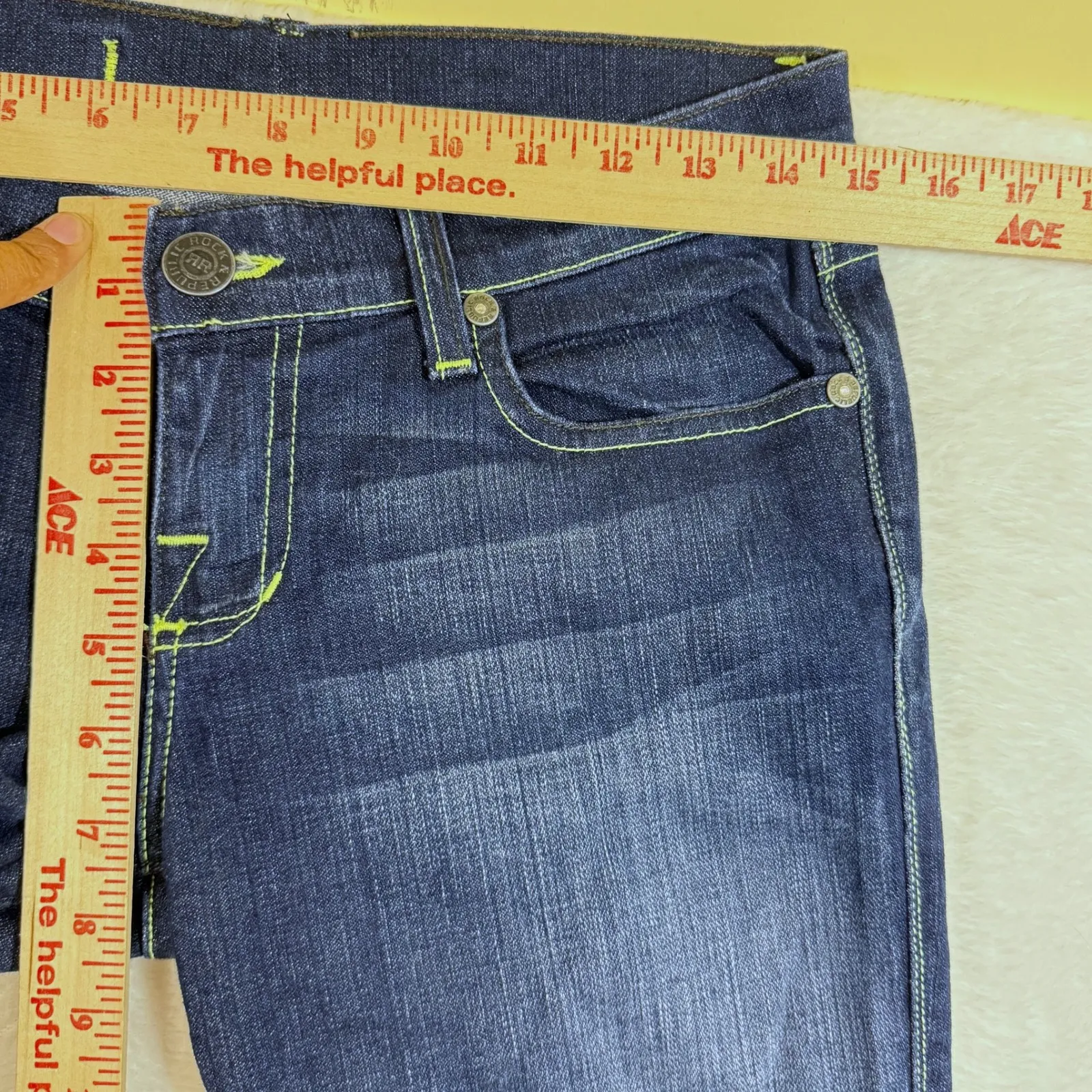 Rock & Republic 26 Roth Bootcut Jean Stretch Lowrise‎ Y2K Bratz Girlhood Sexy - Image 11