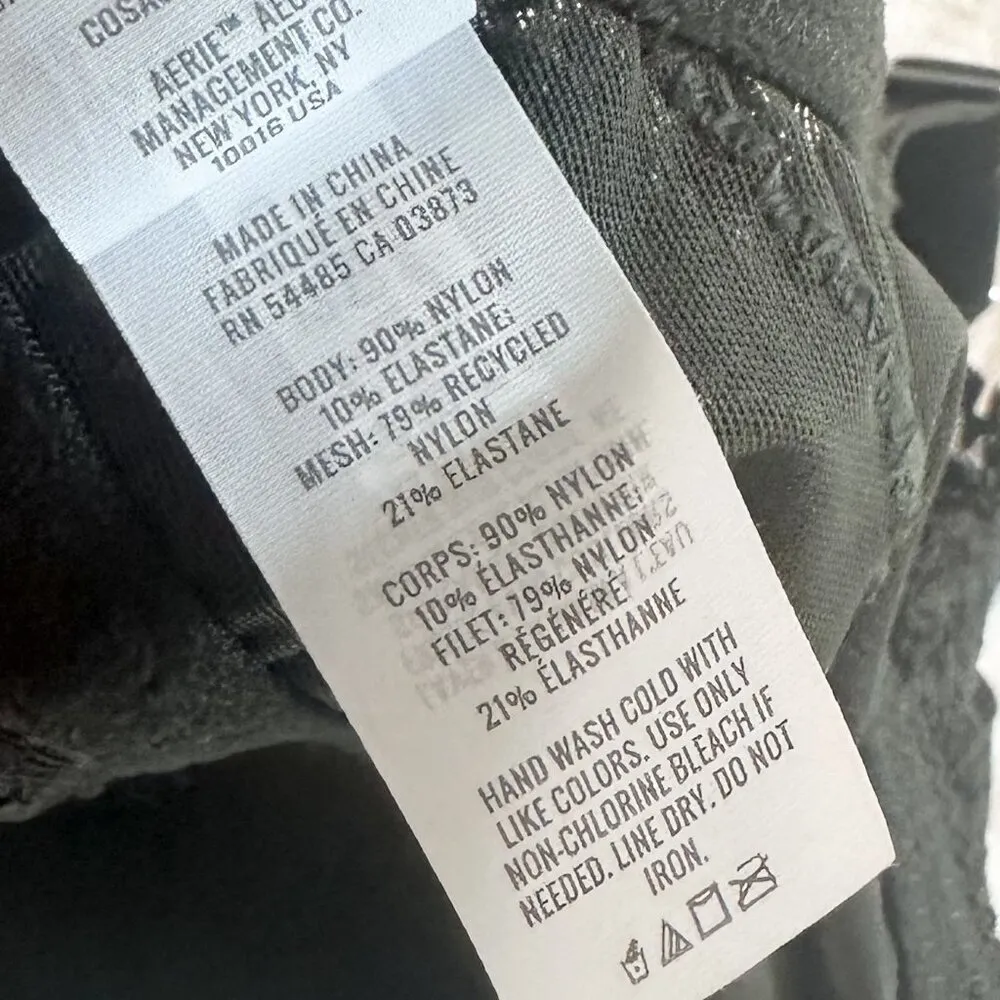 NWT Aerie Dark Green Real Power Wireless Push Up Joy Convertible Lace Bra - 36C - Image 4