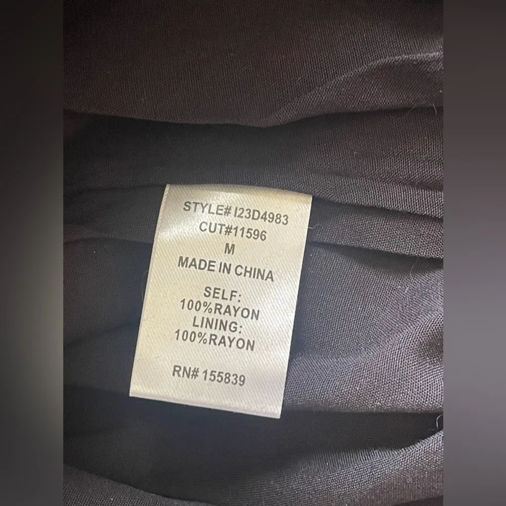 Aletta Flowy Babydoll Dress Sz Med Mini Black Floral Puff Short Sleeve NWT - Image 10