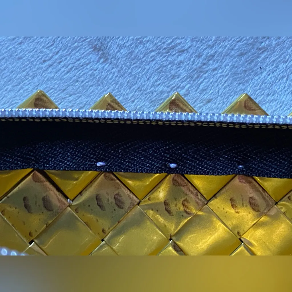 Vintage “HANDMADE” Gold Gum Wrapper 👜 Purse/Handbag!! - Image 8