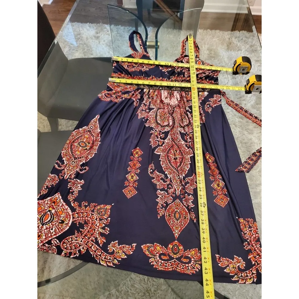 Pretty Pink Women Blue Floral 100%Polyester V - Image 10