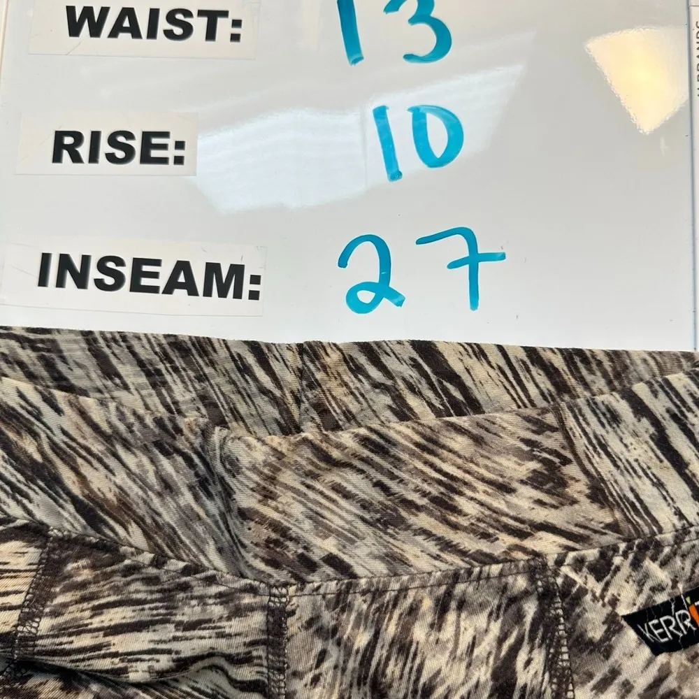 Kerrits Equestrian Brown Patterned Horse Riding Tapered Pants Women's Small - Image 6