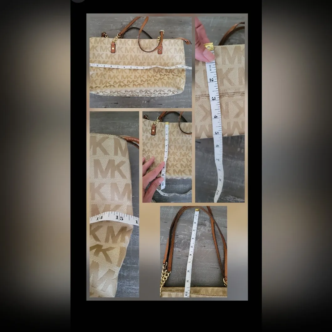 Michael Kors Cream and Brown Tote Bag Set * Flawed* - Image 12
