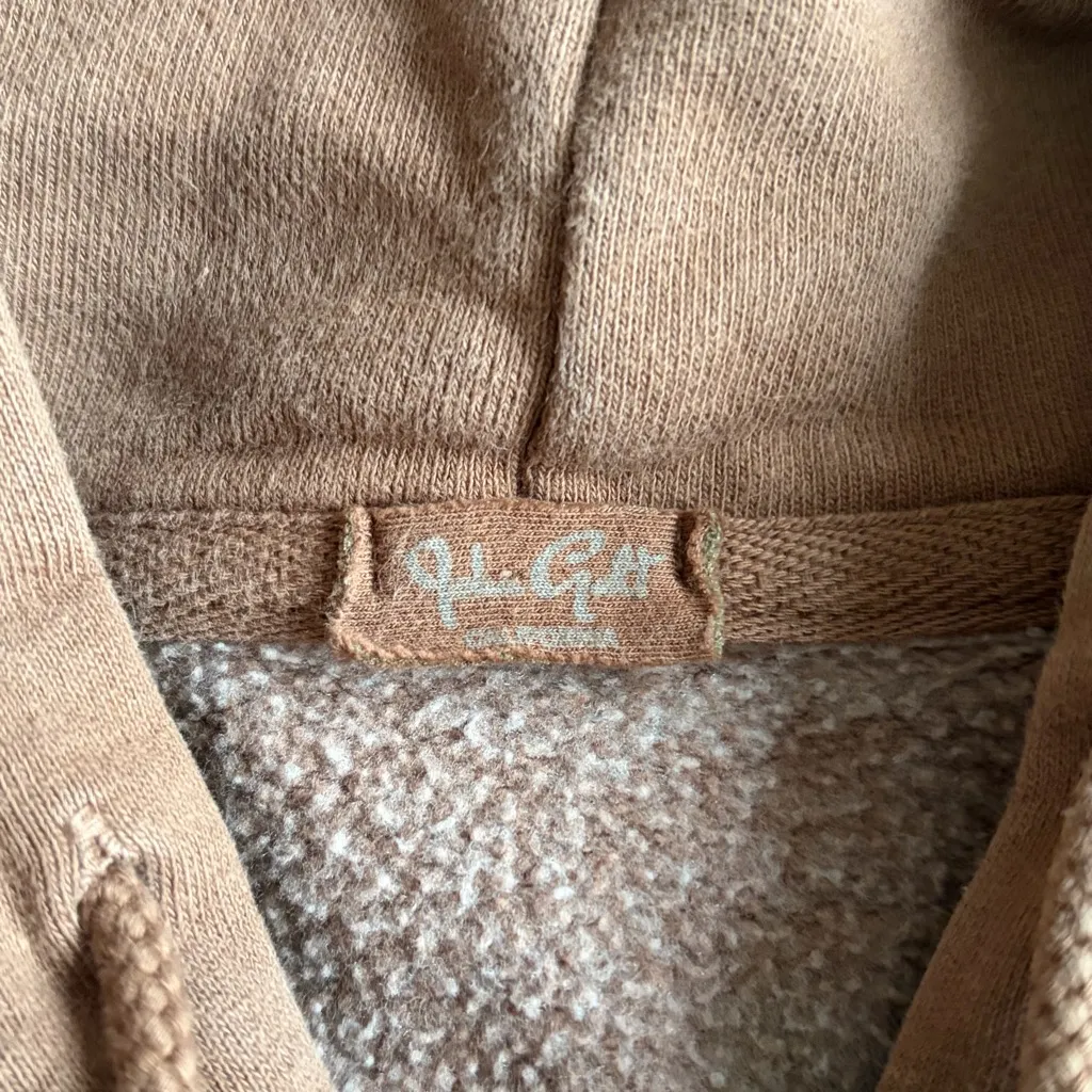 Brandy Melville Brown Zip-Up oversized cozy John galt pacsun Hoodie one size - Image 2