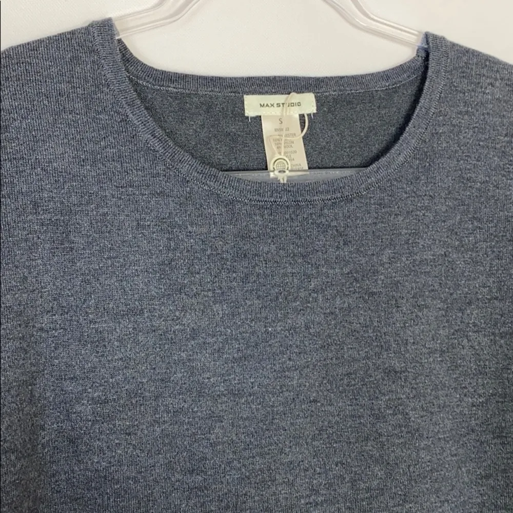 Max Studio ruffled 3/4 sleeve sweater dress - Image 4