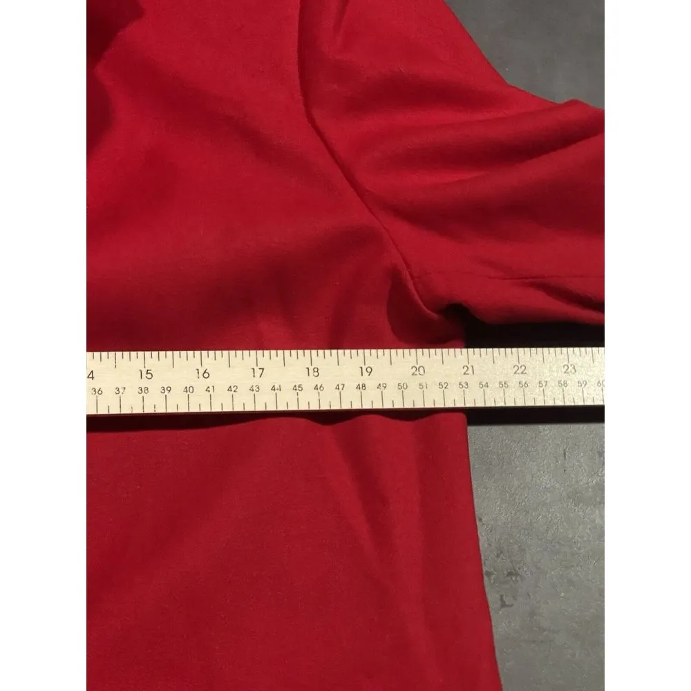 Sellecca red blazer 14 wool blend vintage professional holidays‎ tartan - Image 6