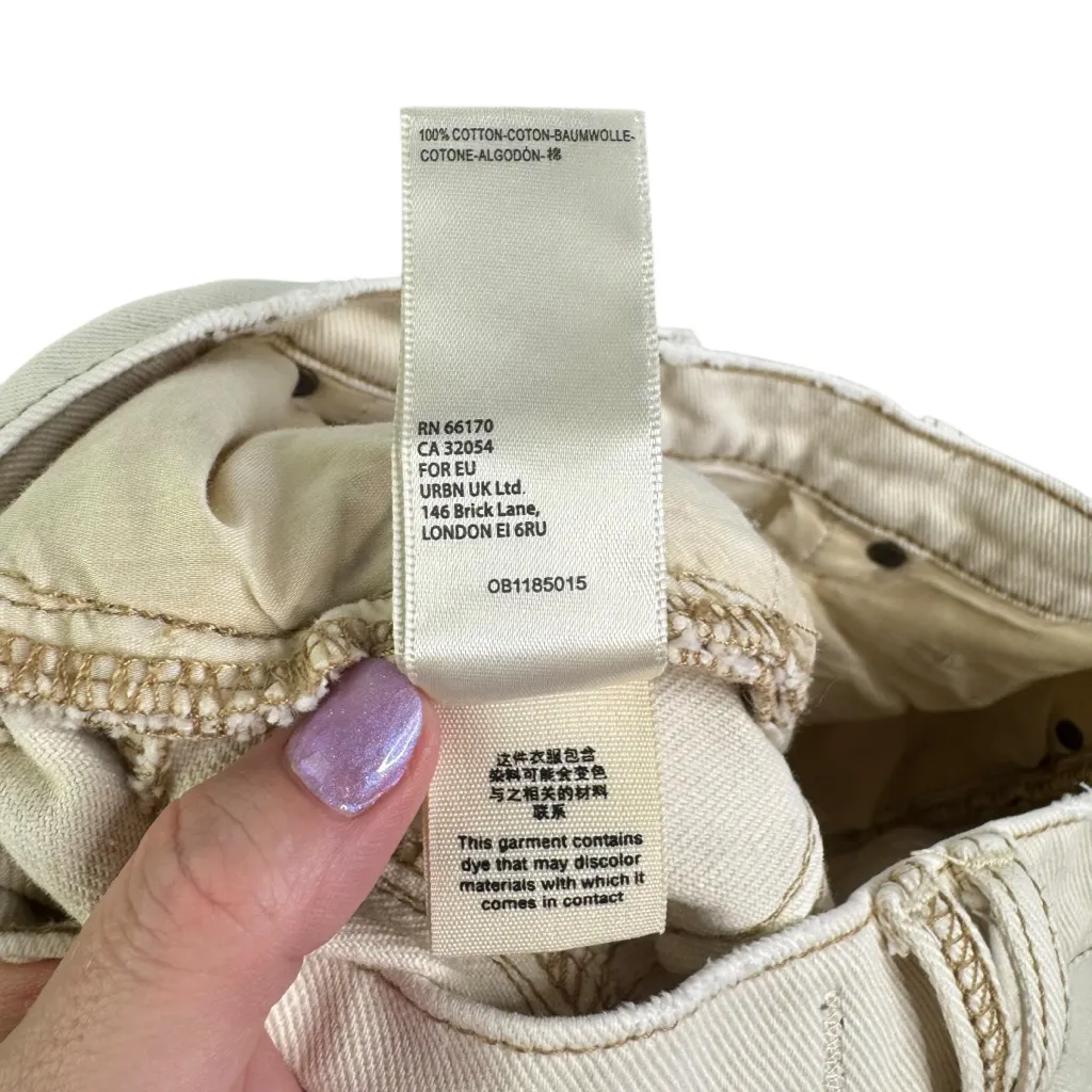 WE THE FREE CRVY Straight Shooter Jean Ivory‎ 28 Free People Boho Distressed - Image 11