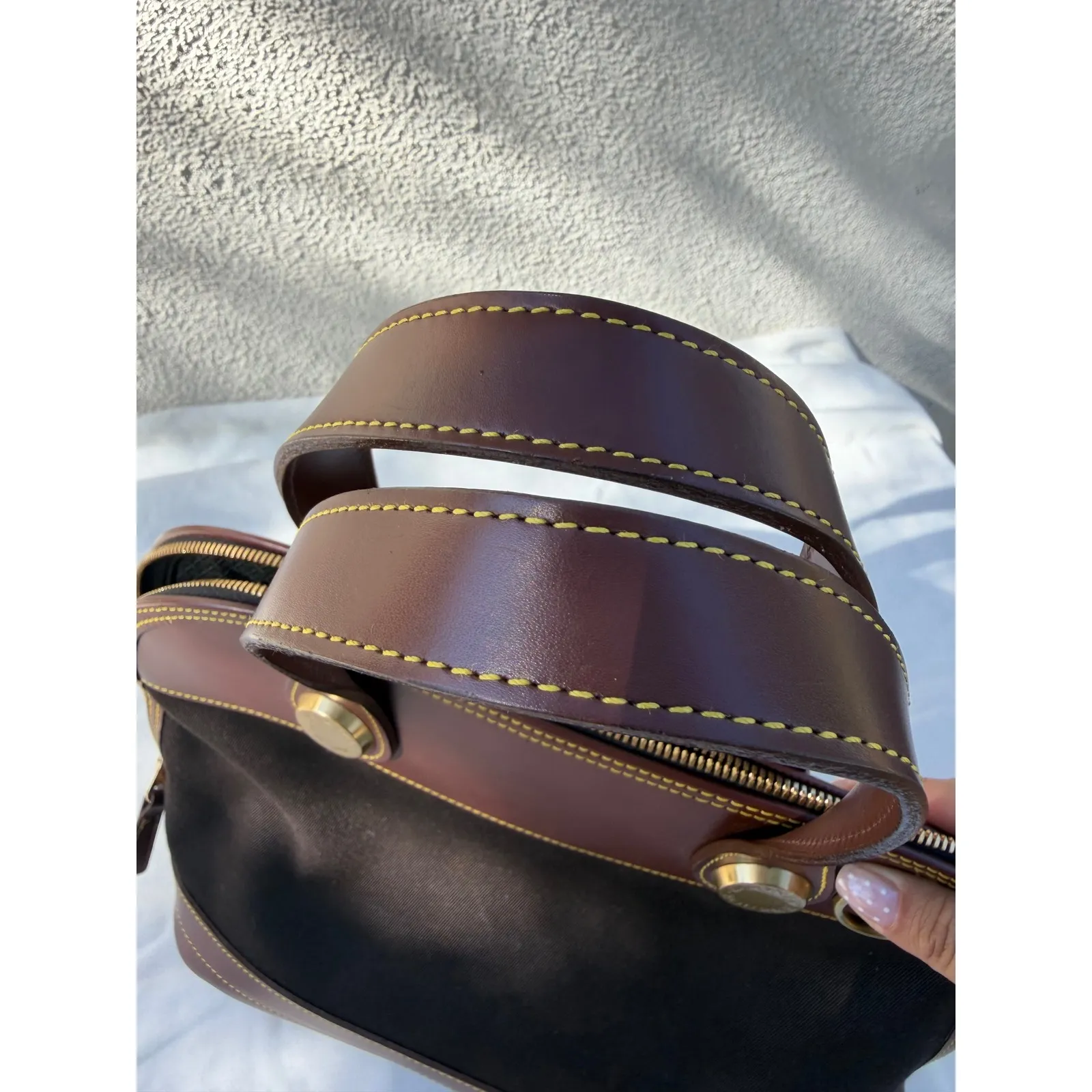 Vintage Dooney & Bourke
Cabriolet Dome Satchel Bag Made in USA - Image 13