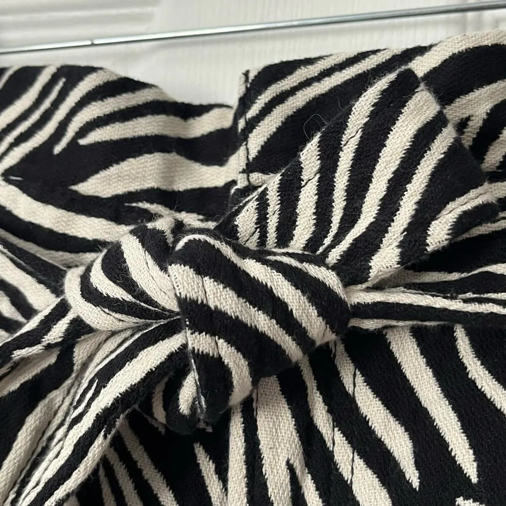 J Brand Paper Bag Waist Zebra Print Shorts - Size 29 - Image 2