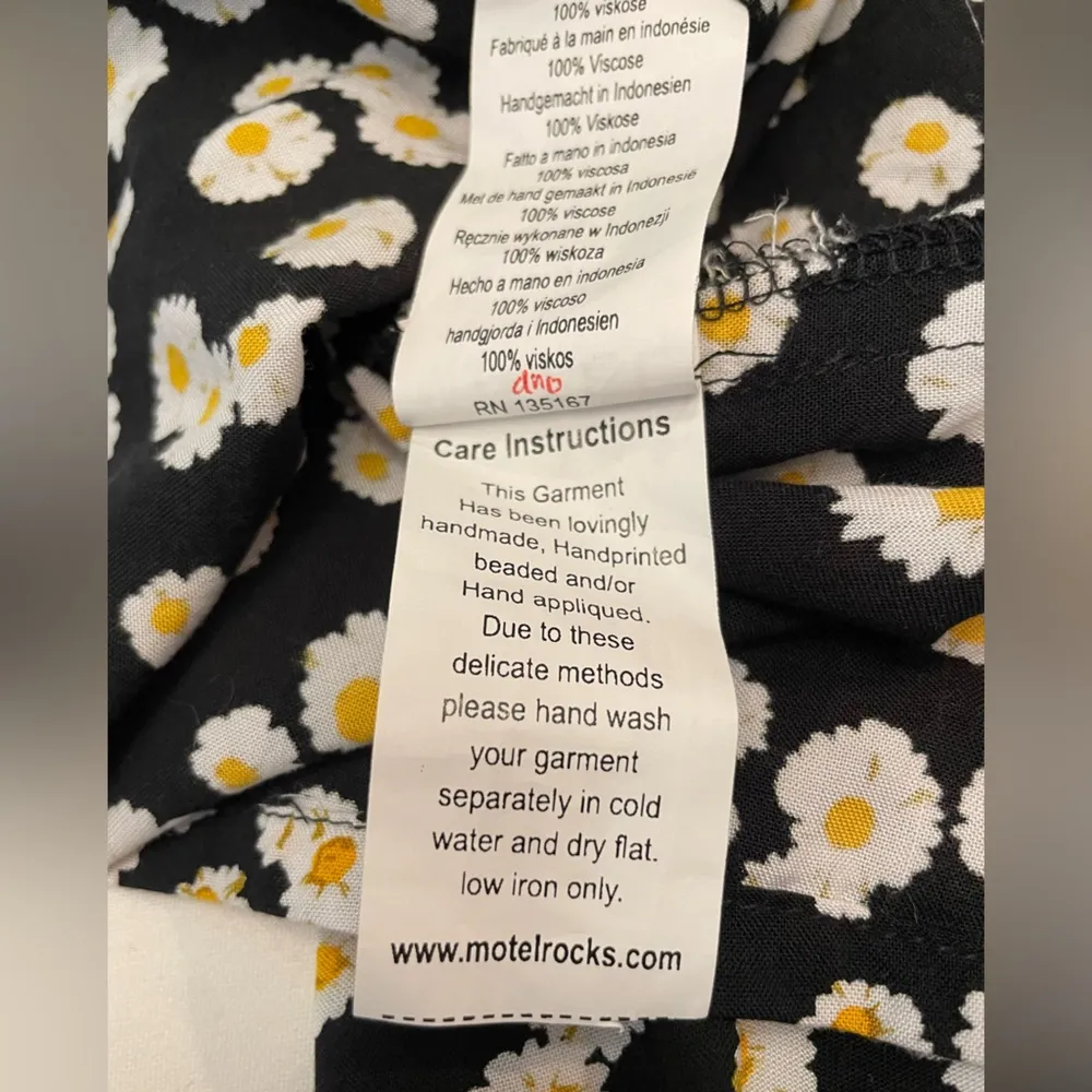 Motel Rocks Sheny Mini Festival Girlhoodcore Floral Black Skirt - Image 10