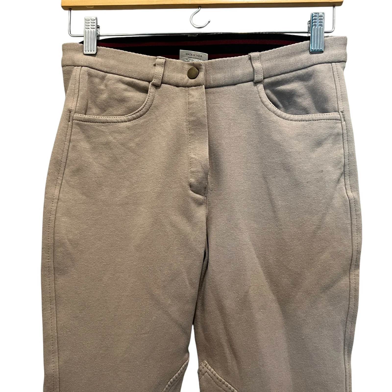 Equestrian Riding Jodhpurs Pants Tan Sz 28x24 Farmhouse Preppy Stretch - Image 2