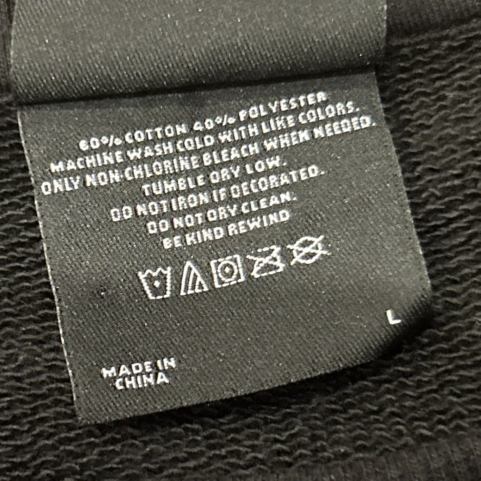 Dumbgood Sanrio Sweatshirt Womens Large Kuromi Double Sided Black Heavyweight - Image 3