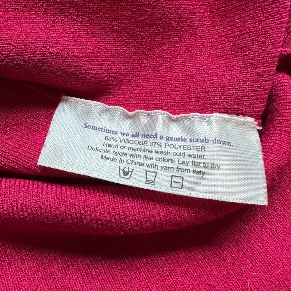 MM. Lafleur berry pink sleeveless mock-neck knit top size XS - Image 8