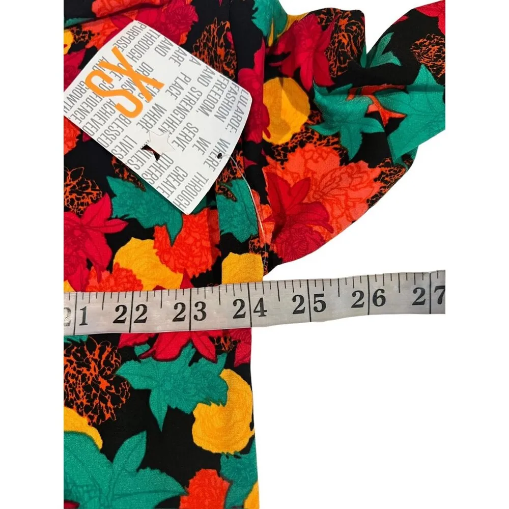 LuLaRoe Irma Women's Super Floral Shirt Dress - Image 4