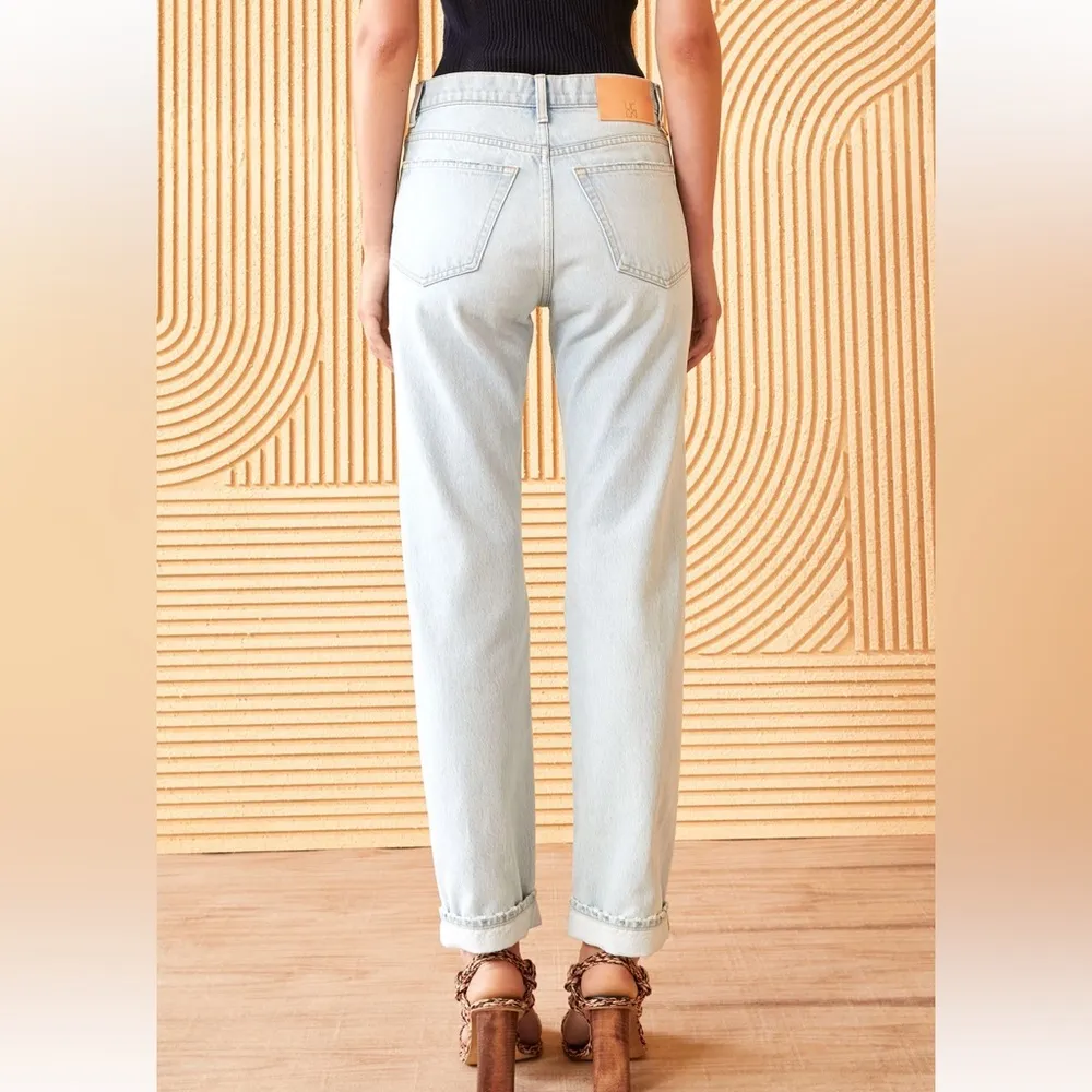 Ulla Johnson Daphne Jean in Glacier (light wash) -‎ Size 24 Slim Boyfriend Style - Image 5