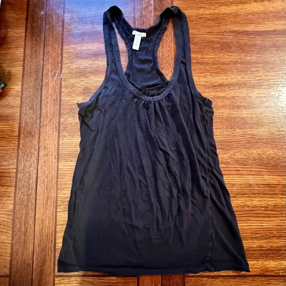 Ambiance Apparel Black Sleeveless Racerback Tank Size Large - Image 4