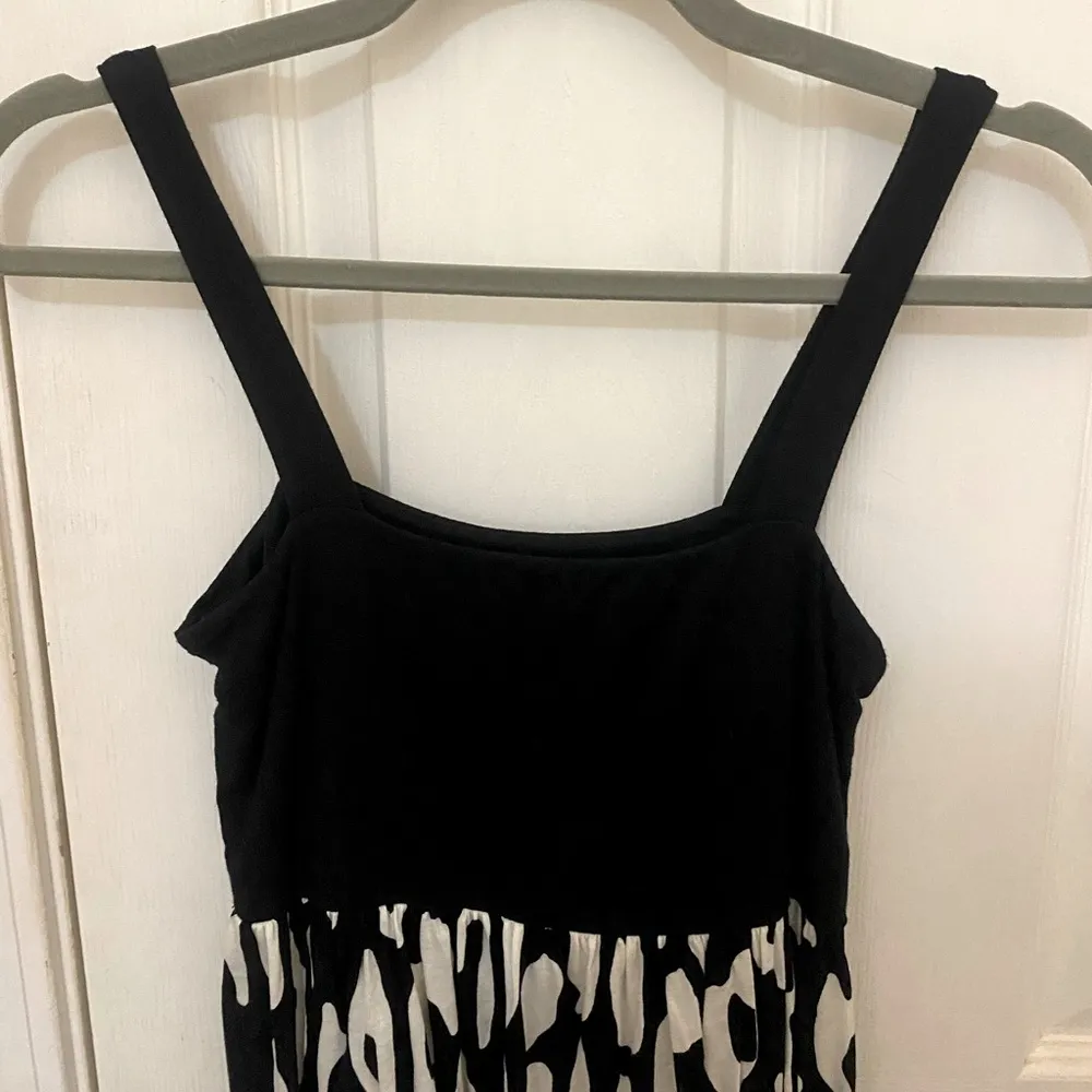 Vintage Y2K Black and White Babydoll Dress with Pockets - Image 4