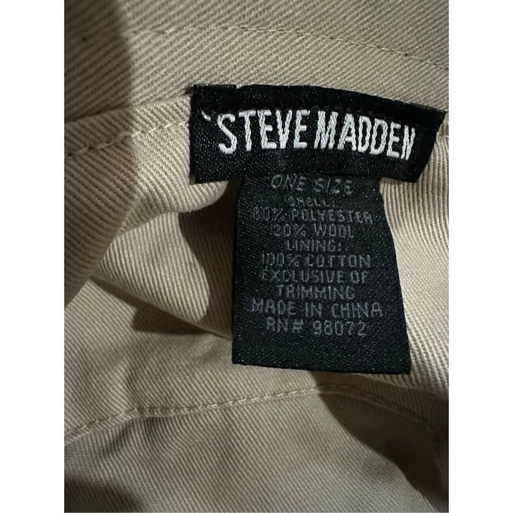 NEW Steve Madden Women's Logo Plate Brushed Plaid Bucket Hat - Image 5