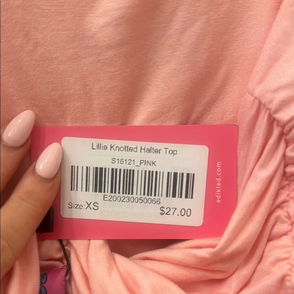 ⭐️EDIKTED Lillie Knotted Halter Top - Image 3