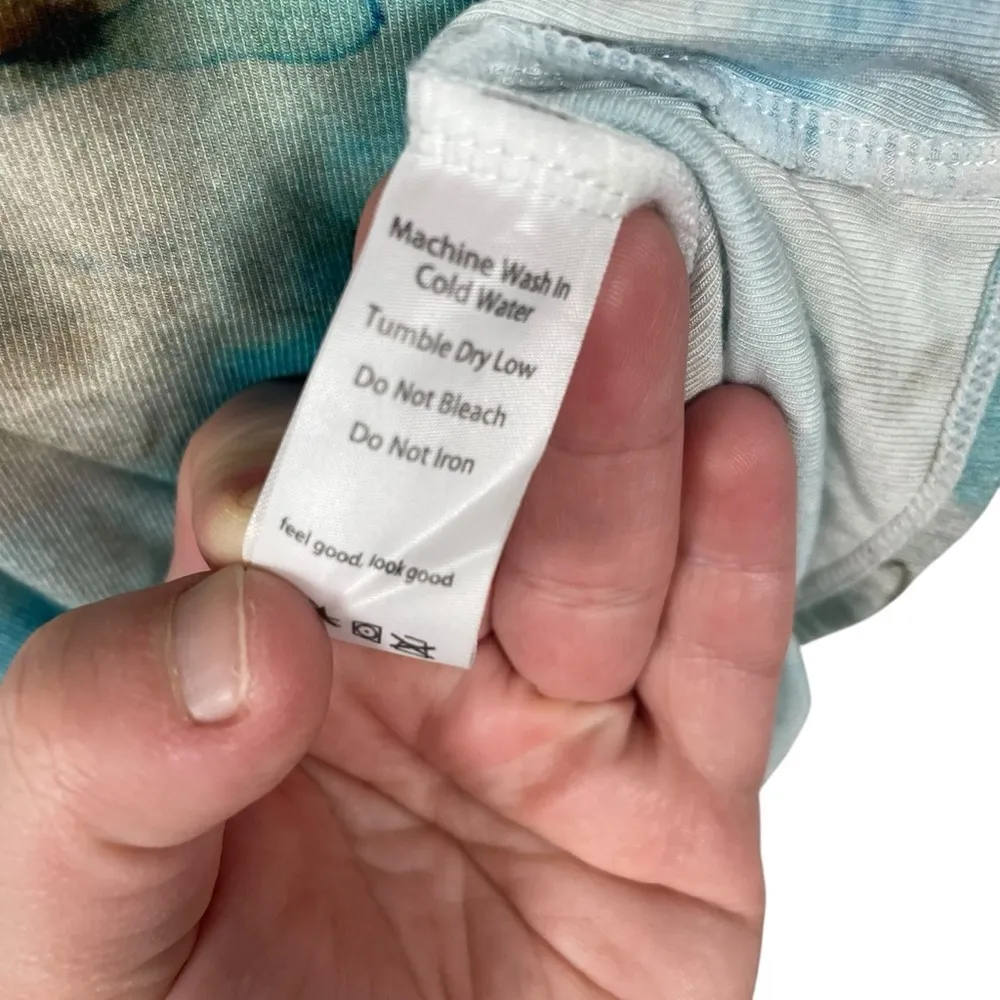 Richer Poorer Women’s Abstract Watercolor Ruched Cami in Blue Multi Size M Size M - Image 9